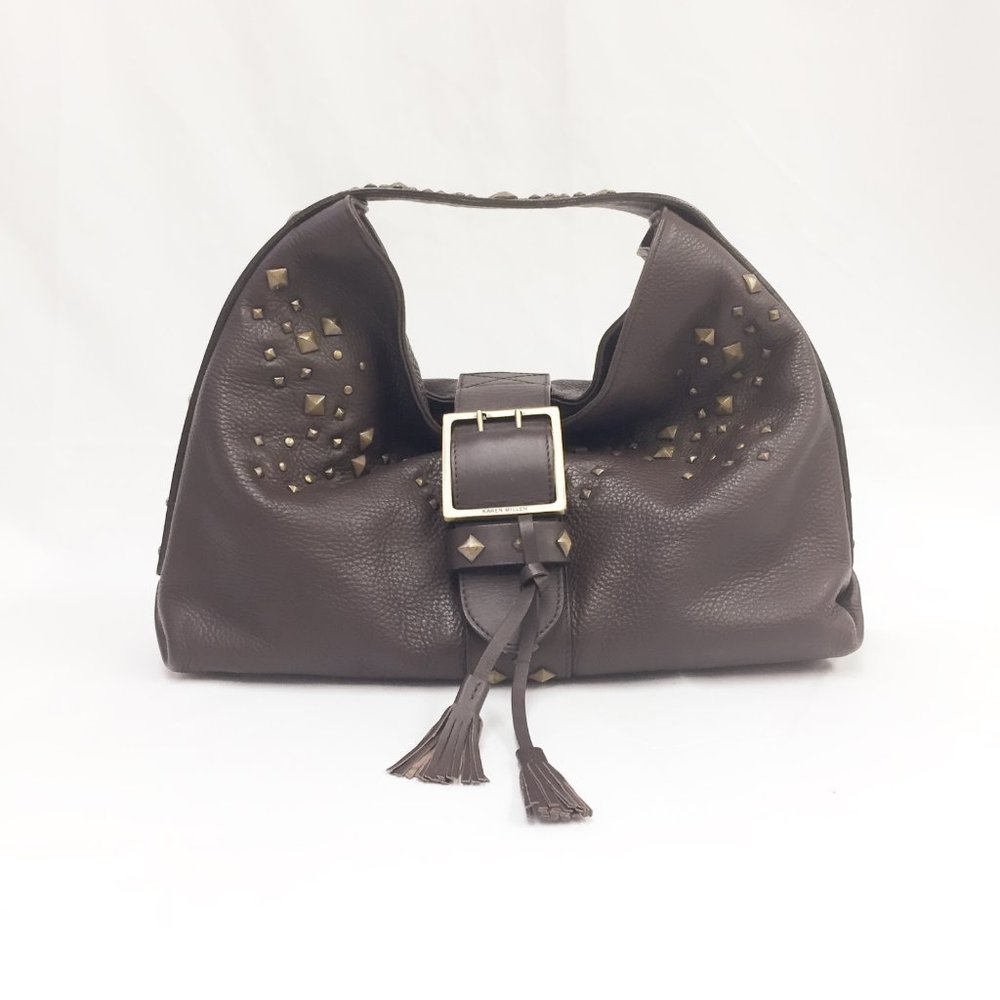 Vintage Karen Millen Studded Hobo Slouch Handbag